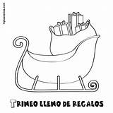 Trineo Regalos Lleno Plusesmas sketch template