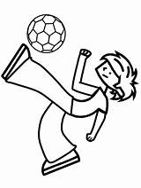 Coloring Sports Pages Kids Soccer Ball Printable Boys Kick Kicking Boy Clipart Football Cliparts Print Sheets Color Bestcoloringpagesforkids Animal Library sketch template