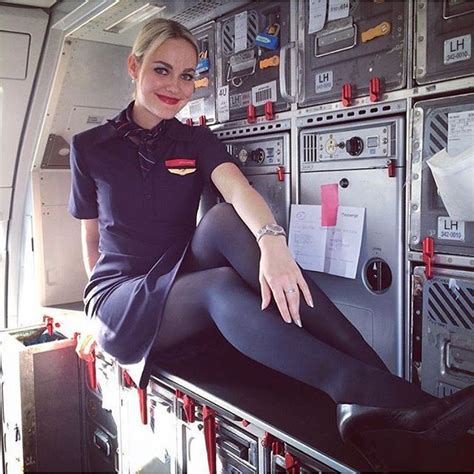 Flight Attendant Black Tights Dresses With Tights Aircraft Cabin