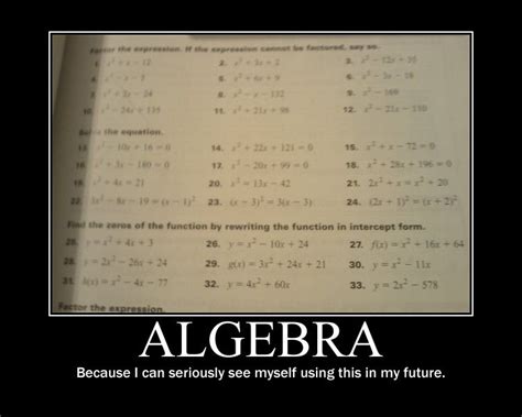 algebra    algebra workbook yeah   classs algebra book math memes