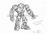 Hulkbuster Hulk Almightyrayzilla sketch template