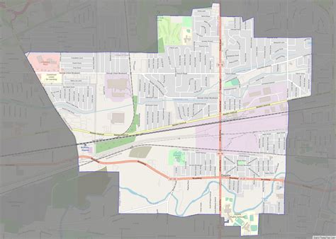 map  depew village  york