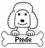 Poodle Coloring Pages Printable French Silhouette Colouring Kids Outline Getcolorings Designlooter Getdrawings 13kb sketch template