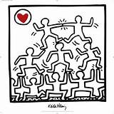 Keith Haring Pages Colouring Coloring Kids Choose Board Shirt sketch template