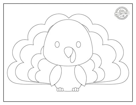 cutest preschool turkey coloring pages kids activities blog