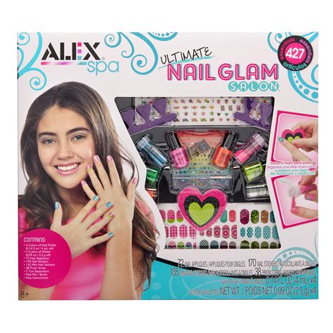 amazoncom alex spa ultimate nail glam salon kit toys games