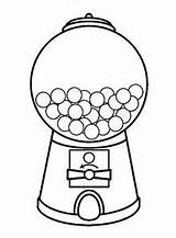 Gumball Machine Gum Coloring Template Bubble Pages Clipart Printable Kids School Clip Drawing Cliparts Glogster Chewing Board Large Colouring Craft sketch template