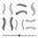 Laces Silhouettes Softball sketch template