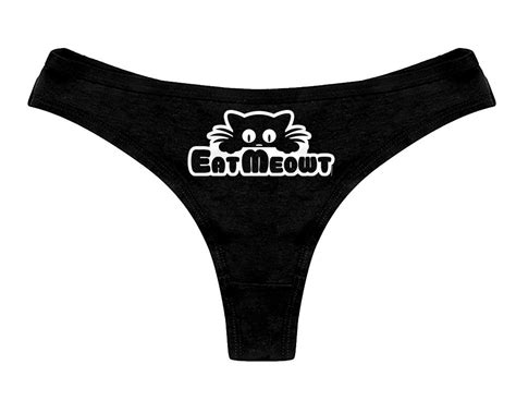 Eat Meowt Panties Funny Kitten Eat Me Out Cat Play Sexy Slutty Etsy