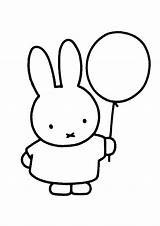 Miffy Nijntje Kleurplaten sketch template