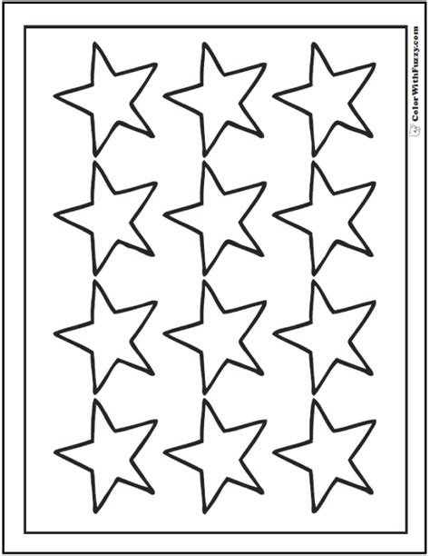 star coloring pages customize  print ad