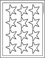 Star Coloring Pages Printable Sheet Stars Template Twelve Point Print Adult Shooting Fancy Colorwithfuzzy Five Pdf sketch template