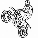 Coloring Dirt Bike Pages Rearing Kids Print Bycicles Size Ramp sketch template