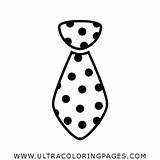 Corbata Colorear Cravatta Stampare Ultracoloringpages sketch template