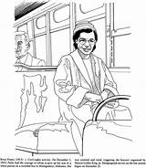 Rosa Parks Coloring Pages History Women Month Famous Harriet Tubman Color Kids Book Printable Martin Luther King People Print Colouring sketch template
