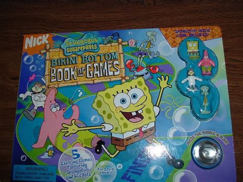 spongebob squarepants bikini bottom book  games board game