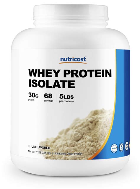 nutricost whey protein isolate unflavored lbs walmartcom