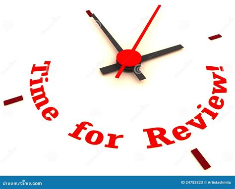 time  review clock stock illustration illustration  business