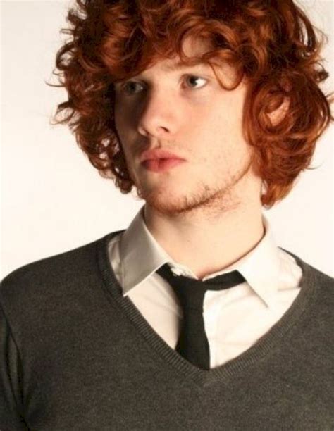 35 Best Curly Hairstyle For Men White Skin Red Hair
