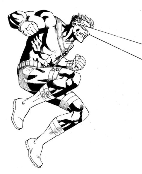 cyclops marvel image coloring page  print  color