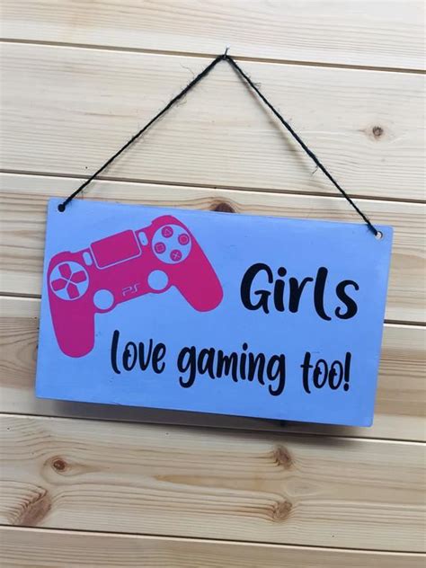girl gaming decor gaming room sign gamer sign girl gamer etsy in 2021