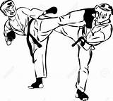 Karate Kyokushinkai Sporty Combative Innbydelse Walki Szkic Sztuki Bojowe Nordnorsk Mesterskap Clipartmag Naklejka Redro sketch template