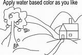 Scenery Coloring Printable Pages Kids Nature Pdf Print Landscape Beautiful Drawings 206px 22kb sketch template