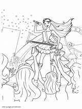 Barbie Popstar Coloring Princess Pages Colouring Printable Girls Print Book sketch template