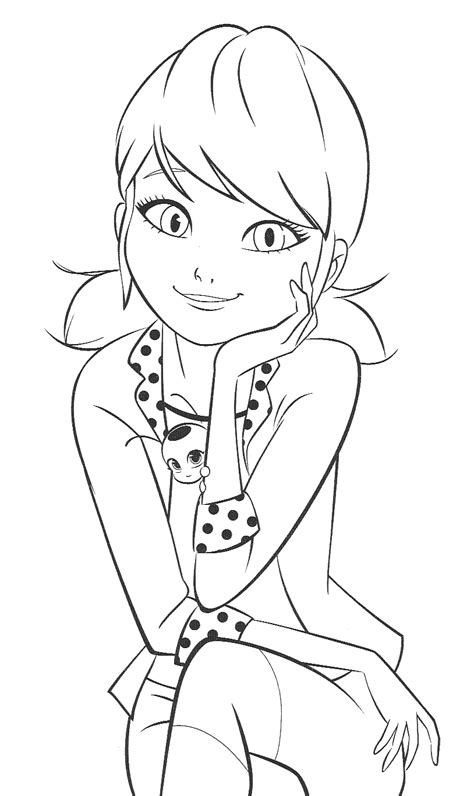 printable miraculous ladybug coloring pages