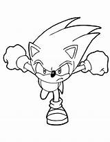 Coloring Sonic Pages Characters Kids Popular sketch template