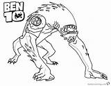 Ben Coloring Pages Wildmutt Outline Alien Force Simmons Template sketch template