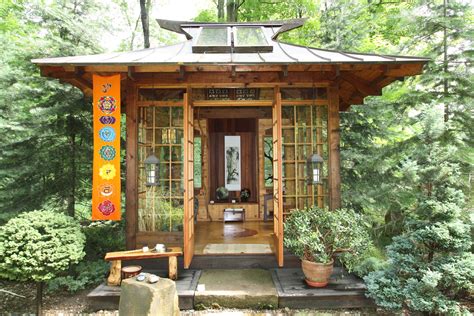 japanese tea houses reminiscent  authentic rustic versions  designed    art