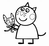Pig Peppa Coloring Pages Candy Cat Bubakids Printable Thousands Internet sketch template