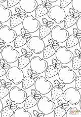 Pattern Coloring Fruit Pages Printable Muster Zum Ausmalbilder Ausmalbild Frucht Supercoloring Ausdrucken Ausmalen Von Ernährung Gesunde sketch template