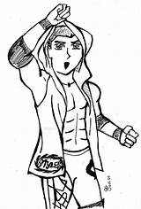 Aj Styles Coloring Wwe Drawing Pages Print Deviantart Search Stiles Again Bar Case Looking Don Use Find Getdrawings sketch template