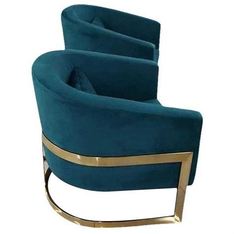 teal blue velvet sofa chair set  rs piece chair sofa