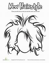 Hair Coloring Pages Curly Color Education Printable Hairstyles Getdrawings Preschool Getcolorings Kaynak sketch template