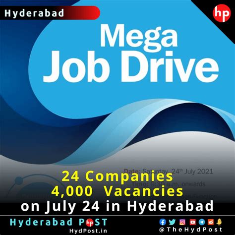 mega job drive  companies  vacancies  july   hyderabad