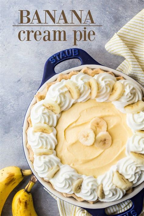 banana cream pie recipe banana pie cream pie recipes homemade banana