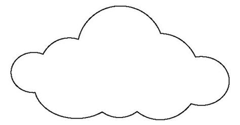 printable large cloud template