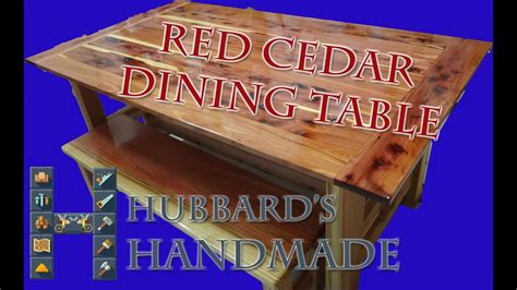 redwood  red cedar dining table youtube