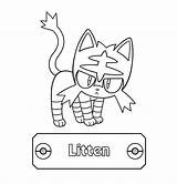 Coloring Litten Pokemon Pages Official Comments Account Pokémon Close sketch template
