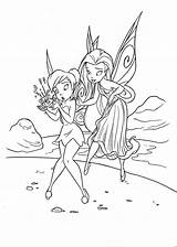 Coloring Pages Fairies Fairy Tinkerbell Printable Kids sketch template