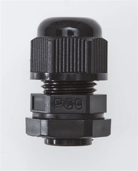 Cable Gland Black Pg9 4 8mm Ul Nylon 66