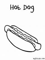 Coloring Dog Hot Hotdog Pages Cliparts Abc First Drawing Color Printable Popular Getcolorings Coloringhome Favorites Add sketch template
