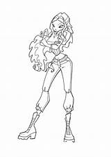 Winx Aisha Layla Charmix sketch template