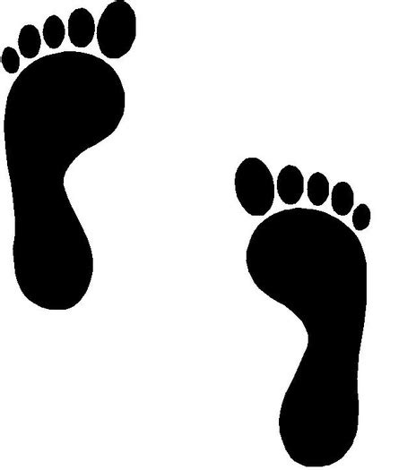 footprint template printable clipart