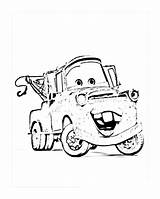 Mater Tow Channel Coloringhome sketch template