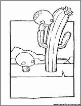 Coloring Pon Cactus Pages Zi Barrel Ponzi Template sketch template