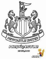 Soccer Football Pages Coloring Newcastle League Colouring Teams Premier United Team Fifa Liverpool English Players Color Print Sunderland Spectacular Yescoloring sketch template